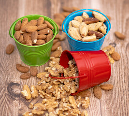 mixed nuts in a bowl