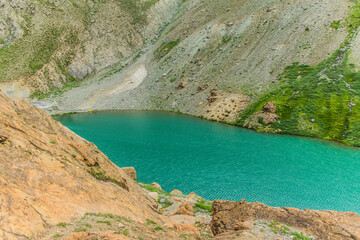 Obraz premium Deepak Tal on the Manali Leh highway