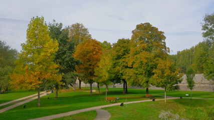 Naklejka premium parc urbain
