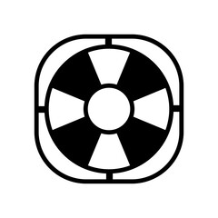 Lifebuoy icon vector