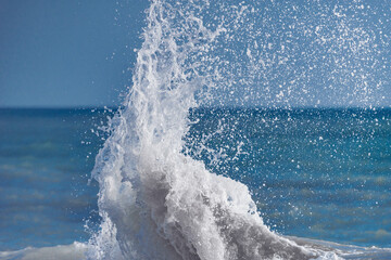 Wave of the sea water.
