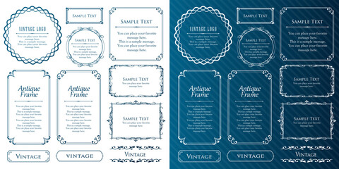 クリスマスのフレームセット、リースのデザイン、オーナメントや装飾デザイン