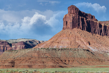 Fototapeta premium Red Rock Formations Near Canyonlands National Park, Utah.