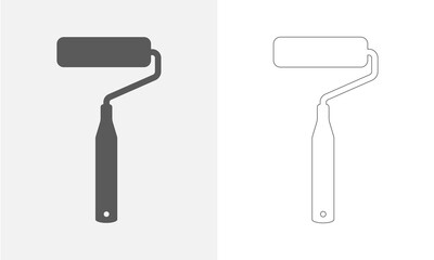 Paint roller vector icon 