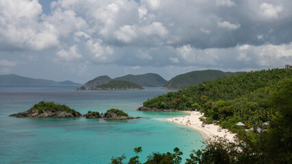 Caribbean Islands.St.Thomas. Trunk Bay