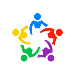 Teamwork people community, vector graphic - 388048287