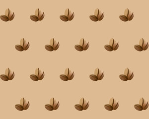 seamless background of coffee beans