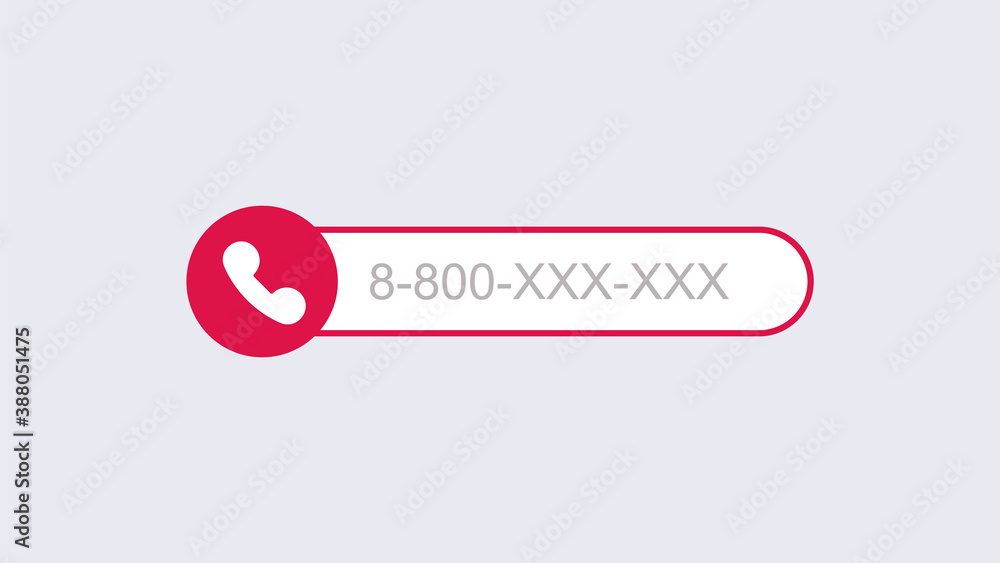 Poster phone call template. mobile call with subscriber number modern digital user connection smartphone.