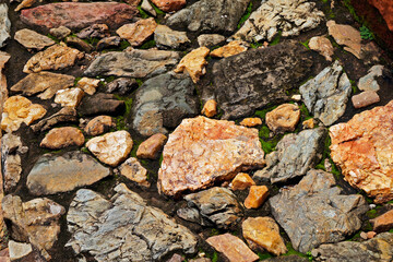 Typical paving stones in Tiradentes, Minas Gerais, Brazil 