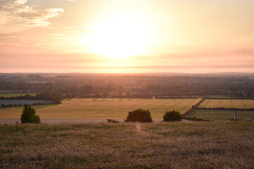 Obraz premium Autumn Vista Over Irish Landscape