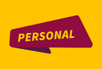 Personal banner vector, Personal image