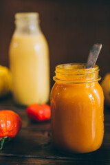 Pumkpin and tomato soup