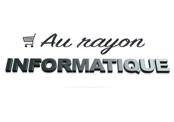au rayon informatique - métal chromé