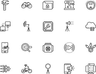 technology vector icon set such as: processing, future, traffic, bike icon, live, creative, logo, fashion, cogwheel, growth, video, look, head, microchip, transfer, help, studio, presentation, public