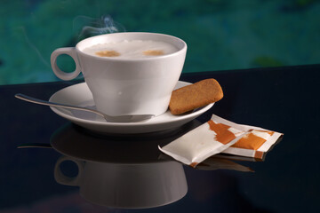 cup of coffee with milk