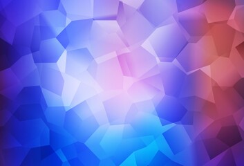 Light Blue, Red vector background with abstract shapes.