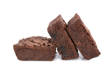 three baked brownnies