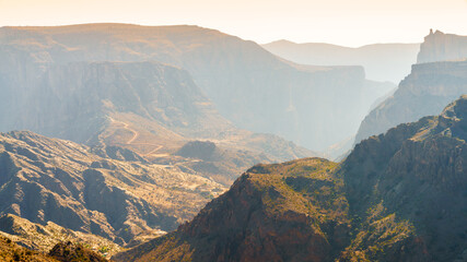 Al Hajar mountains of Oman