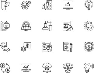 technology vector icon set such as: button, clinic, plan, compression, flask, blockchain, online, manage, watt, teamwork, productivity, customer, cash, treatment, desktop, elements, like, wifi