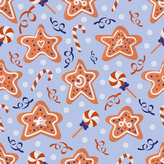 Seamless Christmas pattern.