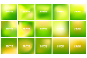 Abstract colorful smooth blurred vector backgrounds