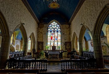 Fototapeta premium Eglise Saint-Goulven, Goulven, Finistère, Bretagne, France 
