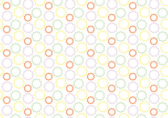 abstract geometric bright colored children's seamless pattern