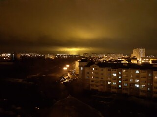 Fototapeta premium night view of the city