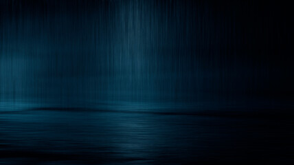 Dark abstract background. Empty dark street background at night. Spotlight reflects on the asphalt, blurry night lights. Smoke, fog. 