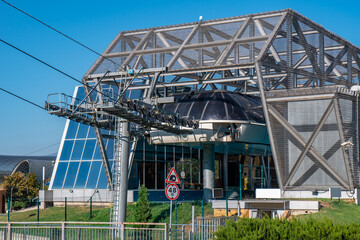 Cable car in Tbilisi, way to Narikala fortrees