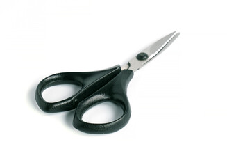 scissors manicure on white