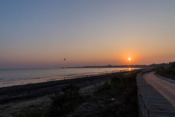 Obraz premium Various viewsof the Nagoa Beach, Diu