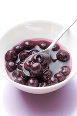 ブルーベリーのシロップ漬け