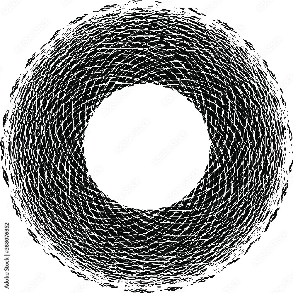 Poster circular texture. distressed uneven grunge background. abstract vector illustration. overlay to crea