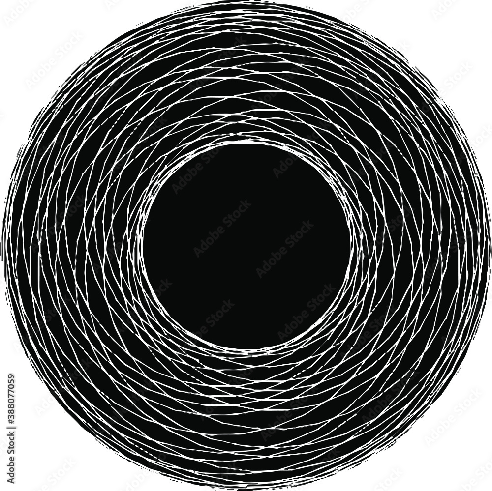 Poster circular texture. distressed uneven grunge background. abstract vector illustration. overlay to crea