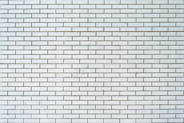 White brick walls. Construction background.