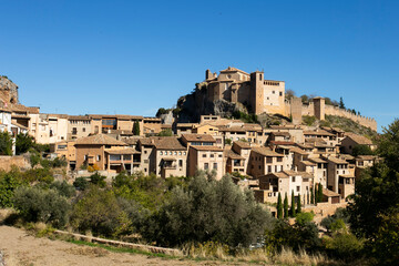 Beautiful medieval town of Alquézar in Spain