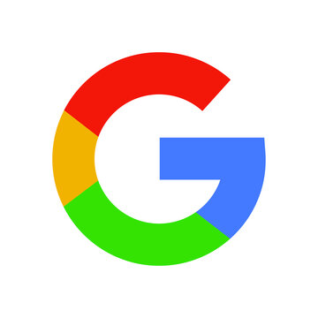 Google logo sign icon isolated on white background