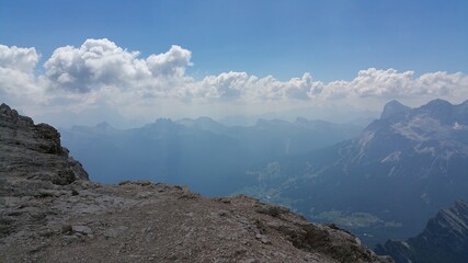Obraz premium Italia Dolomity Góry Montagnes Clouds Chmury