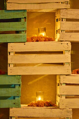 details from the celebrations of dia de muertos in xcaret, mexico
