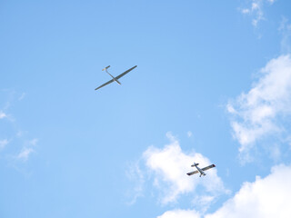 airplane in formation