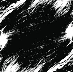 Vector brush sroke texture. Distressed uneven grunge background. Abstract distressed vector illustration. Overlay over any design to create interesting effect and depth. Black isolated on white. EPS10