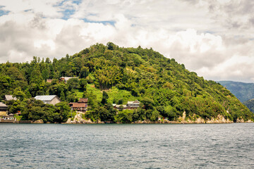 Chikubushima Island in Lake Biwa in Kansai, Japan