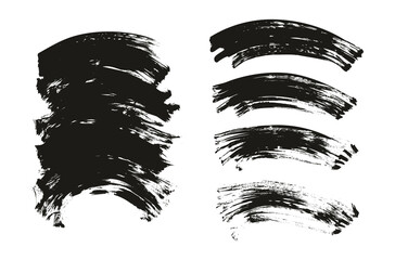 Flat Fan Brush Regular Curved Background Mix High Detail Abstract Vector Background Mix Set 