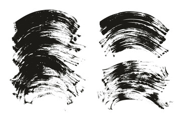 Flat Fan Brush Regular Curved Background Mix High Detail Abstract Vector Background Mix Set 