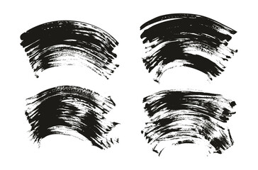 Flat Fan Brush Regular Curved Background Mix High Detail Abstract Vector Background Mix Set 