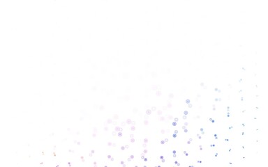 Light Pink, Yellow vector template with circles.