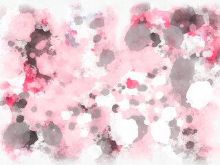  red pink pastel background with pink and white spots watercolor