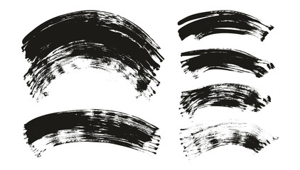Flat Fan Brush Regular Curved Backgroung Mix High Detail Abstract Vector Background Mix Set 