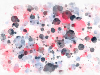 watercolor red gray pastel spots abstract background